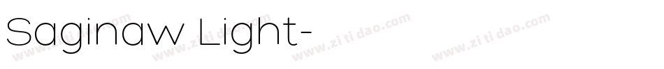 Saginaw Light字体转换